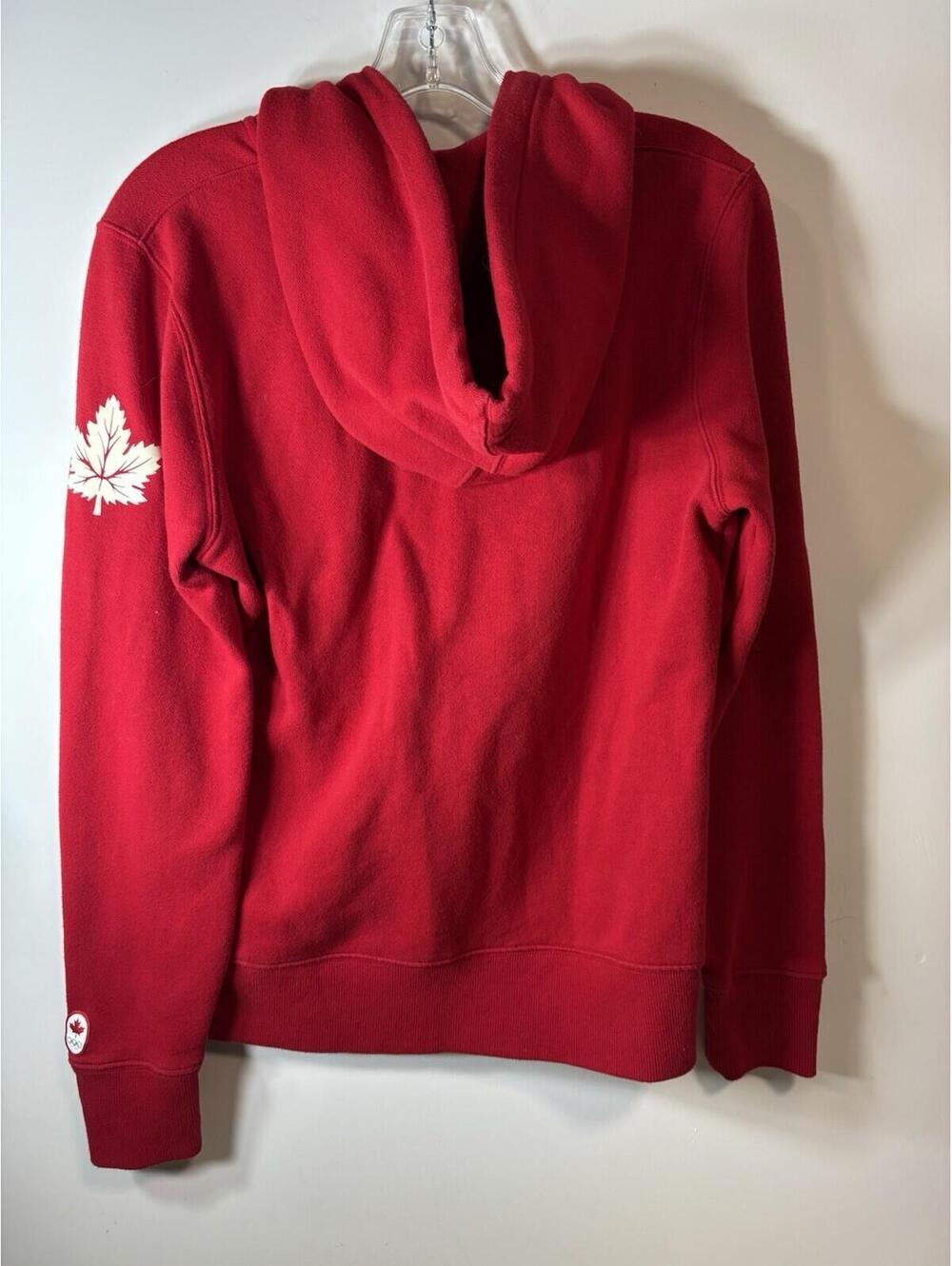Team Canada Olympics Hoodie Embroidered Logo Hudson's Bay Red Full Zip M Women’s - Picture 10 of 11